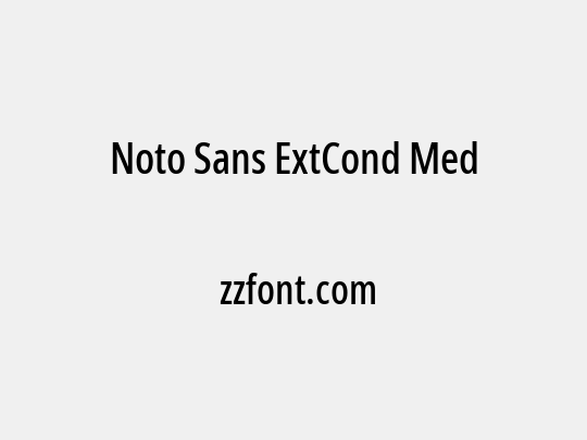 Noto Sans ExtCond Med