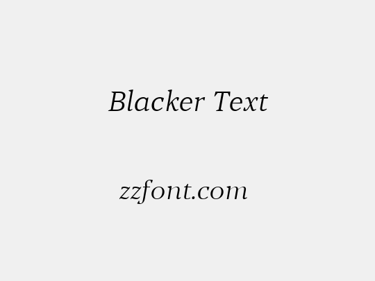 Blacker Text
