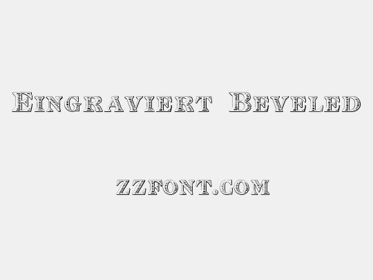 Eingraviert Beveled