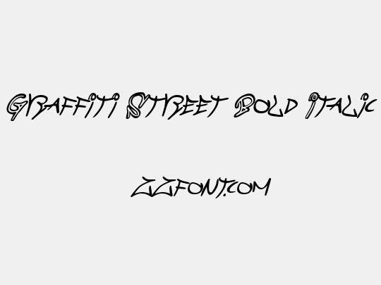 Graffiti Street Bold Italic