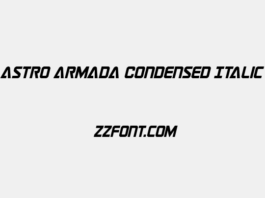 Astro Armada Condensed Italic