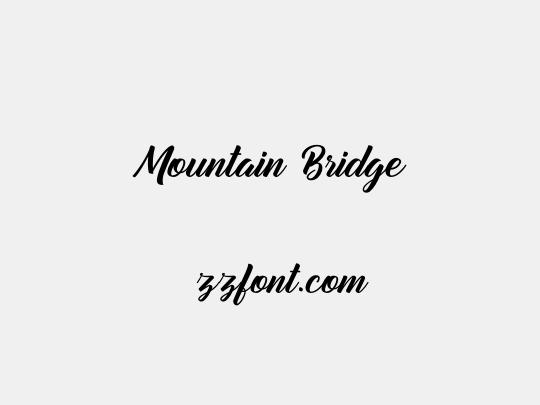 Mountain Bridge