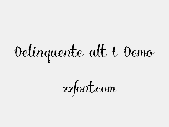 Delinquente alt I Demo
