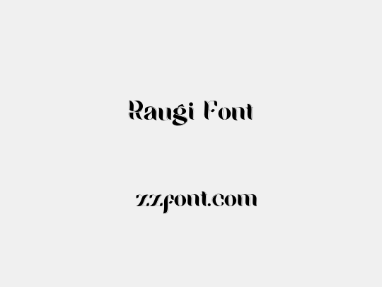 Raugi Font