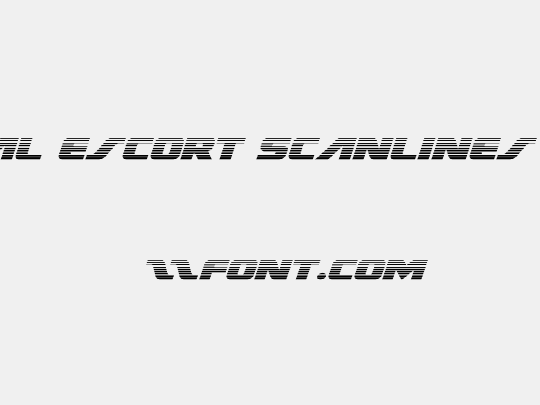 Federal Escort Scanlines Italic