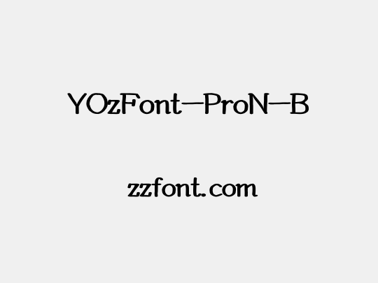 YOzFont-ProN-B