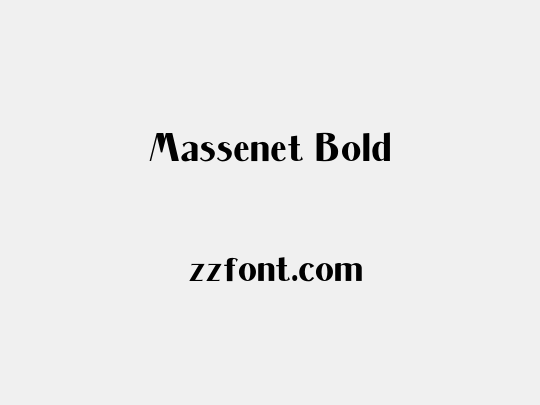 Massenet Bold