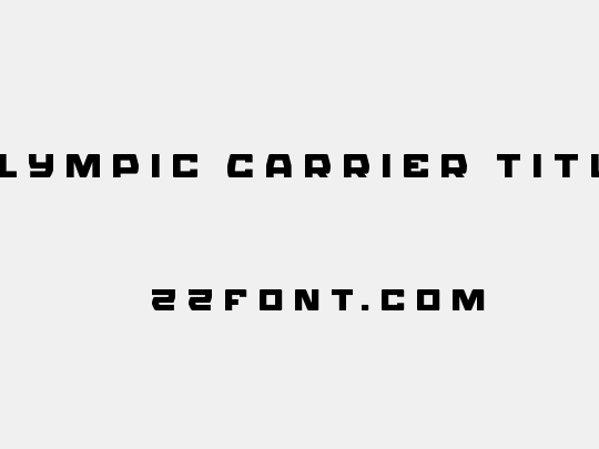 Olympic Carrier Title