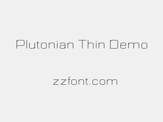 Plutonian Thin Demo