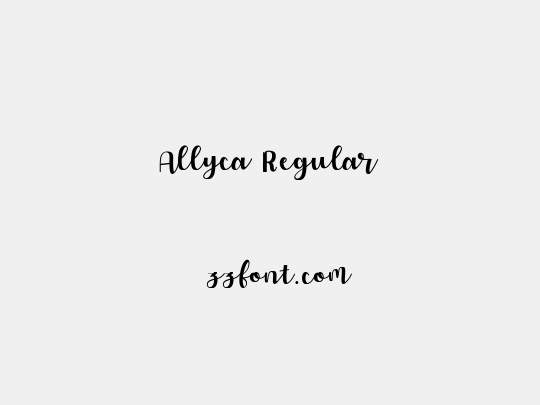 Allyca Regular