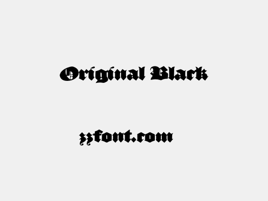 Original Black