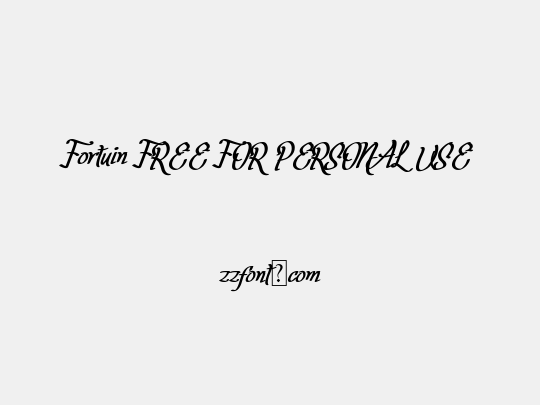 Fortuin FREE FOR PERSONAL USE