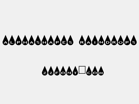 AlphaShapes raindrops