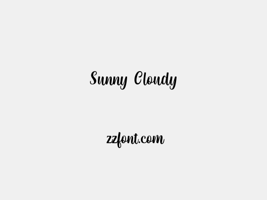 Sunny Cloudy