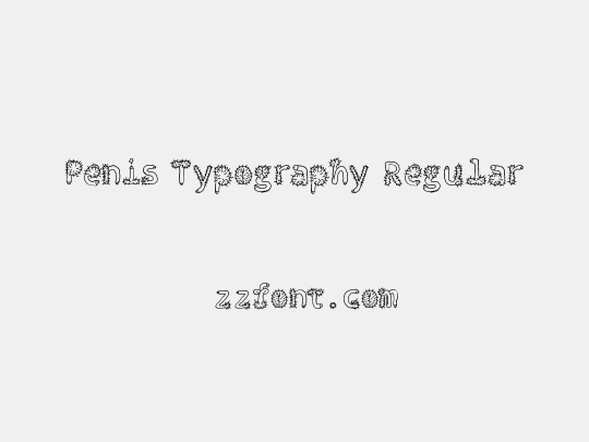 Penis Typography Regular