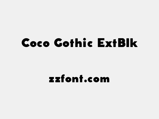 Coco Gothic ExtBlk