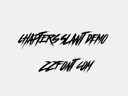 Chapters Slant DEMO