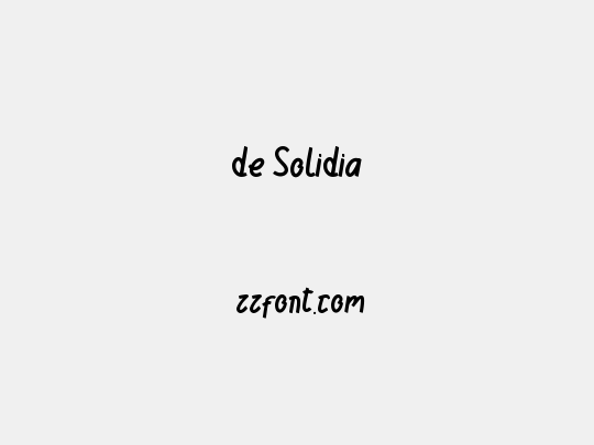 de Solidia