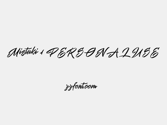 Mistuki 1 PERSONAL USE