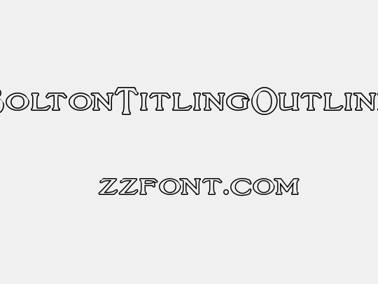 BoltonTitlingOutline