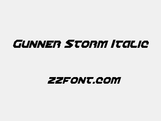 Gunner Storm Italic