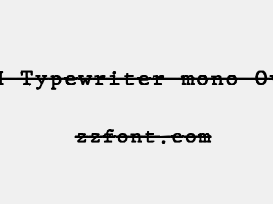 JMH Typewriter mono Over