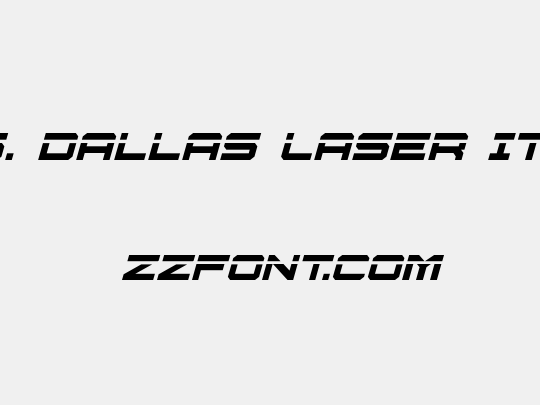U.S.S. Dallas Laser Italic