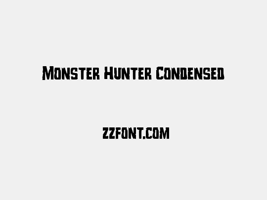 Monster Hunter Condensed