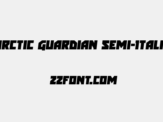 Arctic Guardian Semi-Italic