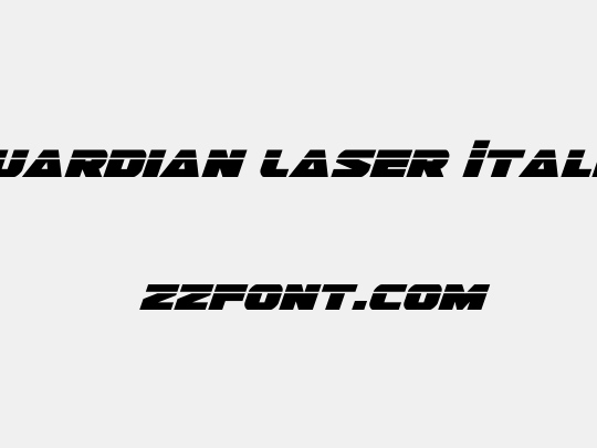 Guardian Laser Italic