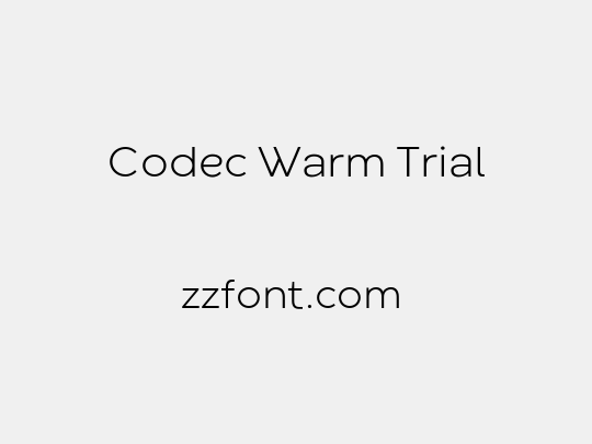 Codec Warm Trial