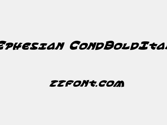Ephesian CondBoldItal
