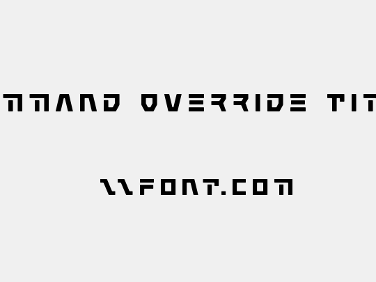 Command Override Title
