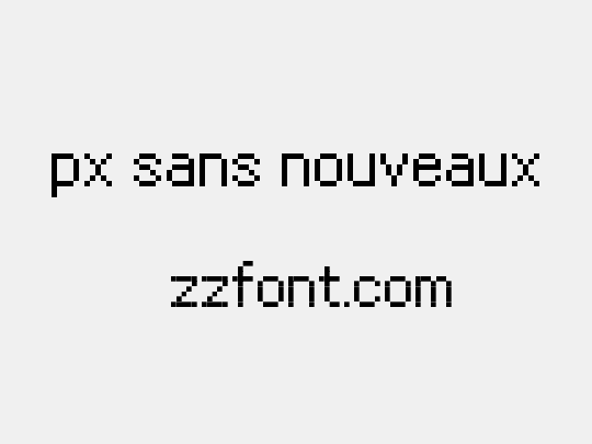 px sans nouveaux