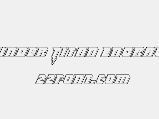 Thunder Titan Engraved