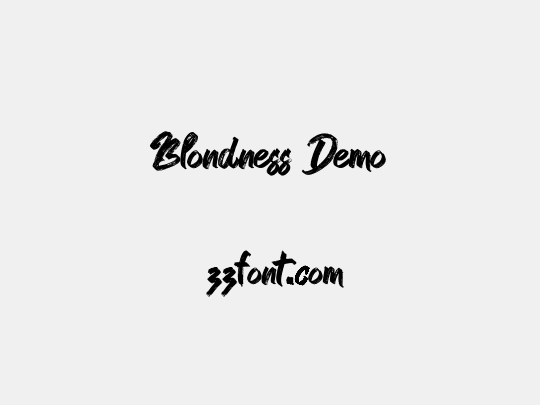 Blondness Demo