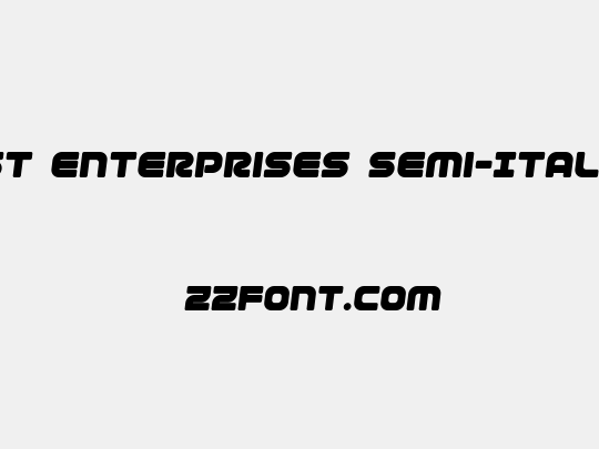 1st Enterprises Semi-Italic