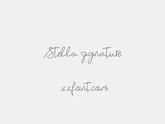 Stella signature