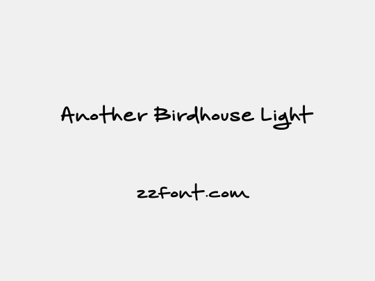 Another Birdhouse Light