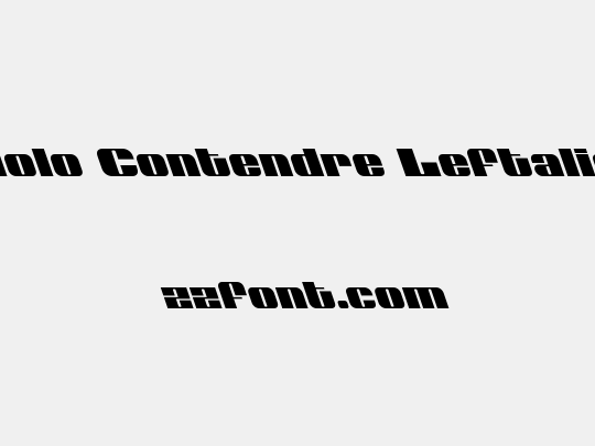 Nolo Contendre Leftalic