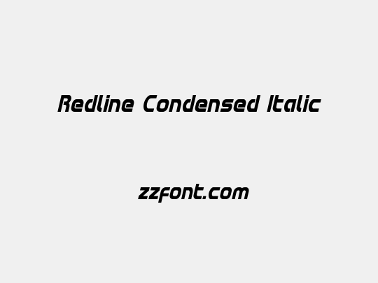 Redline Condensed Italic