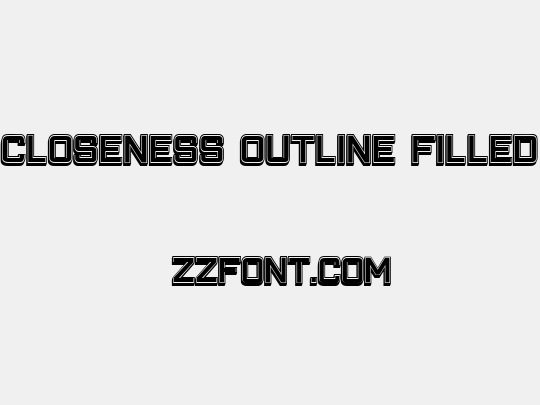 Closeness Outline Filled