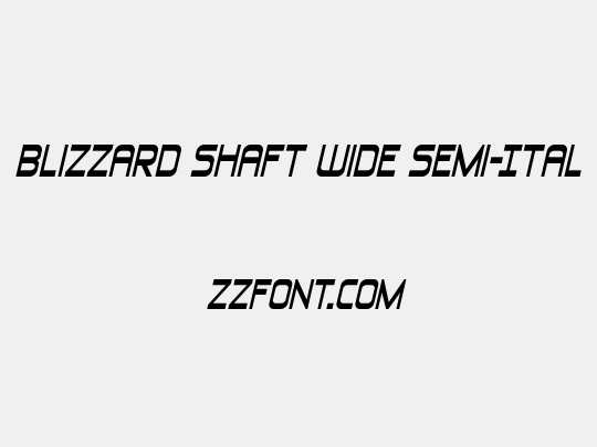 Blizzard Shaft Wide Semi-Ital