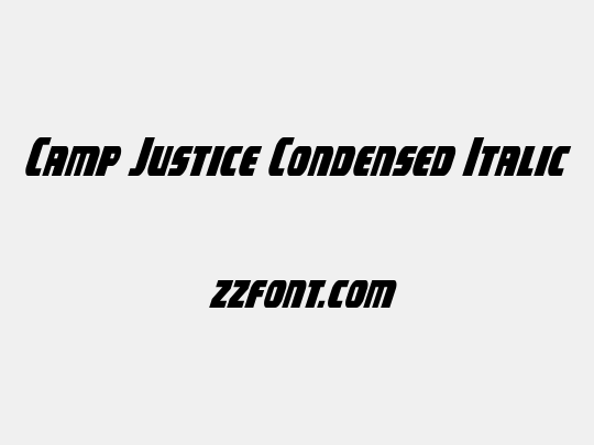 Camp Justice Condensed Italic