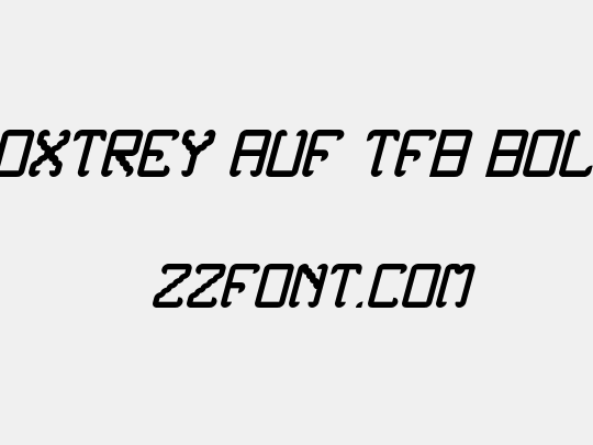 Noxtrey Auf tfb bold