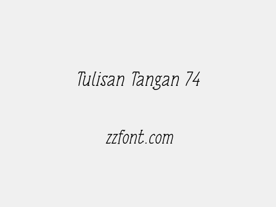 Tulisan Tangan 74