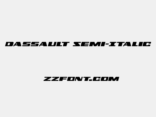 Dassault Semi-Italic