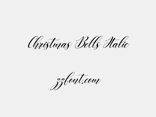 Christmas Bells Italic