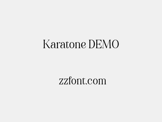 Karatone DEMO