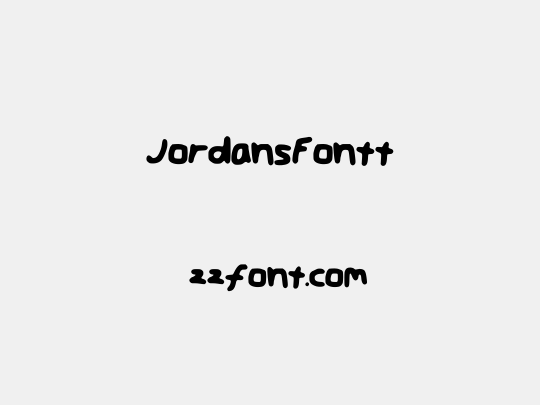 JordansFontt